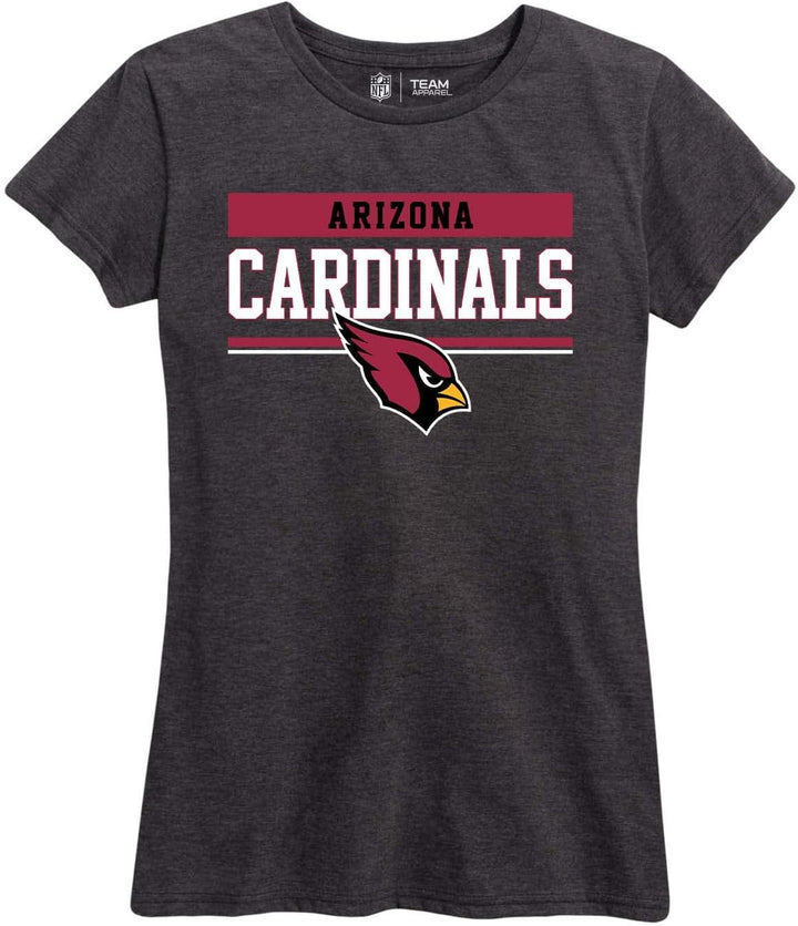 NFL Women'S Team Block Charcoal Tagless T-Shirt - Cotton Blend - Rock Game Day with Perfect Comfort & Style (Arizona Cardinals - Charcoal, Womens X-Large)